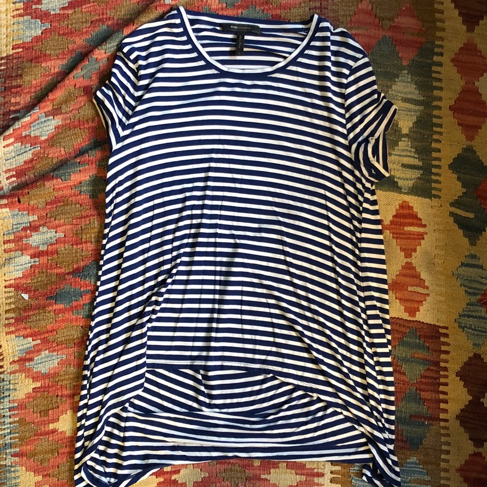 BCBG striped shirt/tunic